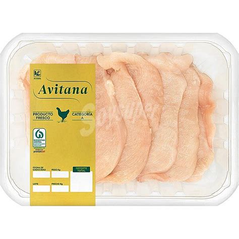 AVITANA Filetes Pechuga De Pollo Formato Ahorro Peso Aproximado Bandeja