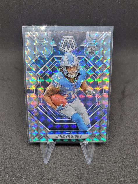 2023 Panini Mosaic JAHMYR GIBBS Silver Mosaic Prizm RC 324 Detroit