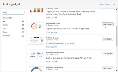 Add Rich Filter Pie Chart Gadgets To Your Interactive Jira Dashboard Rich Filters For Jira