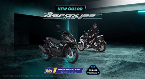 Tampil Semakin Sporty Dengan Warna Baru All New Aerox Connected