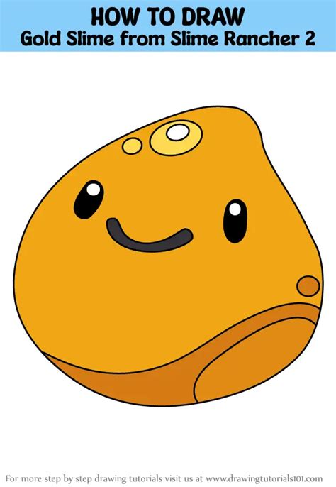 How To Draw Gold Slime From Slime Rancher 2 Slime Rancher 2 Step By Step