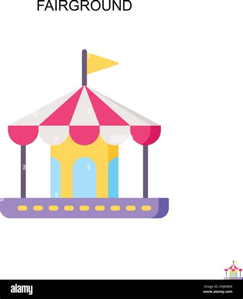 Fairground Simple Vector Icon Illustration Symbol Design Template For