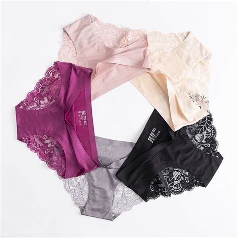 Nks Womens Sexy Lace Ice Silk Panties Seamless Panties Underwear Panty Shopee Philippines