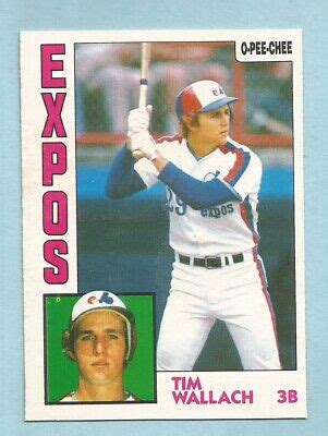 1984 OPC O Pee Chee Baseball Tim Wallach 232 Montreal Expos NM MT EBay