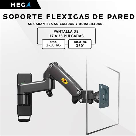 SOPORTE FFLIXIGAS DE PARED PARA MONITORES DE 17 35 Mega Soportes