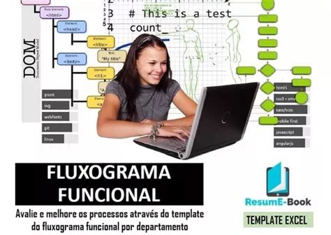 Planilha Fluxograma Funcional Departamento Em Excel Template