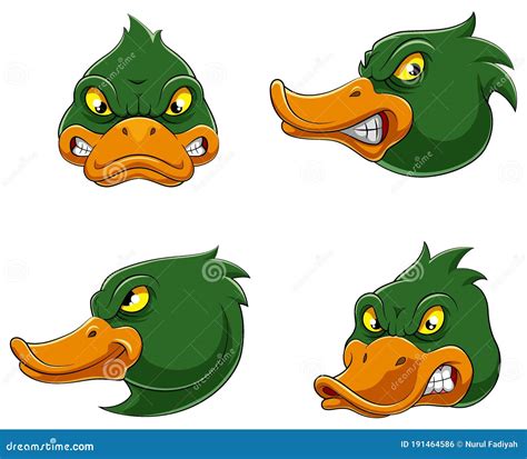 Duck Mascot Logo Design With Modern Illustration Concept Style For