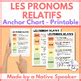 French Relative Pronouns Qui Que Dont O Anchor Chart Les Pronoms