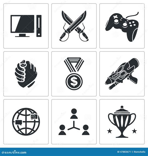 Esports Icons Set Stock Illustration Illustration Of Internet 47883671