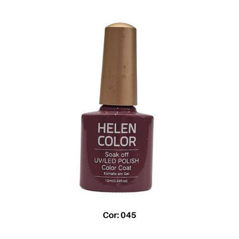 Esmalte Em Gel Helen Color Uv Led Manicure Ml Esmalte Magazine Luiza