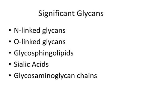 Ppt Evolution Of Glycan Diversity And Cellular Organization Of