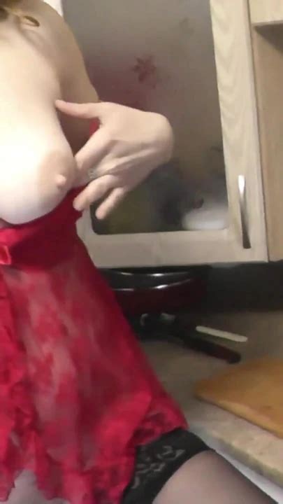 Thrilling Moment From Naked Cooking Two No Panties In Transparent Negligee In Stockings High