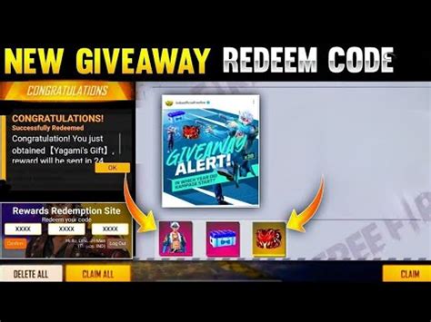 New Giveaway Free Fire Redeem Code Rampage Bundle Giveaway Free Fire