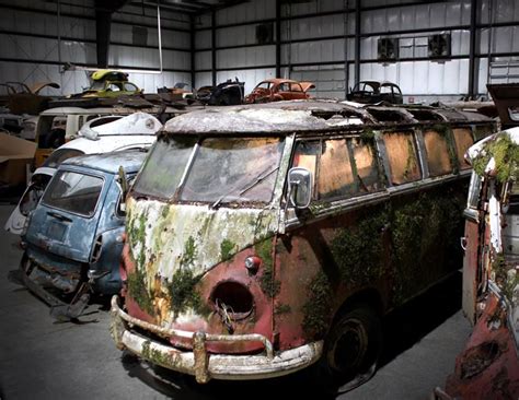 Can They Be Saved Vintage Vw Bus Barn Find Cars Abandoned Cars