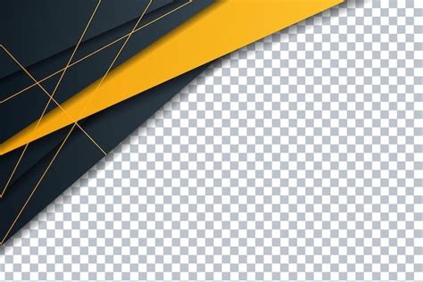 Premium Vector Abstract Modern Black And Yellow Corporate Template