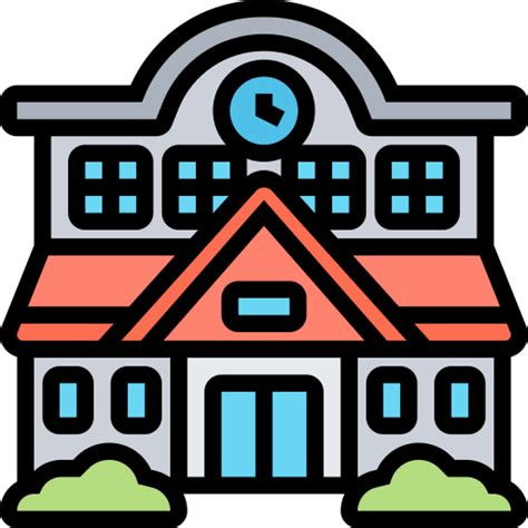Icono De Escuela Meticulous Lineal Color