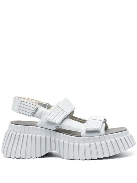 Camper Bcn Platform Sandals Blue Farfetch