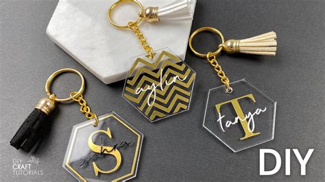 Acrylic Keychain With Vinyl Acrylic Keychain Tutorial Cricut Youtube