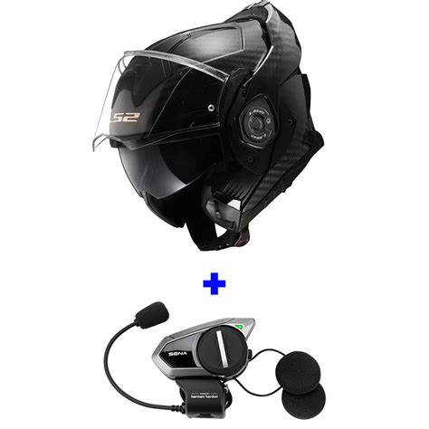 Ls2 Advant X Carbon Carbon Fiber Police Modular Helmet