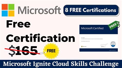 Microsoft Certification Exams Are Now FREE Microsoft Ignite Cloud