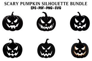 Halloween Pumpkin Silhouette Set Graphic By Designs River Creative