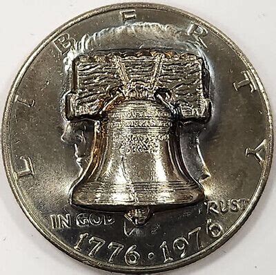 D Kennedy Bicentennial Half Dollar With Liberty Bell Pop Out