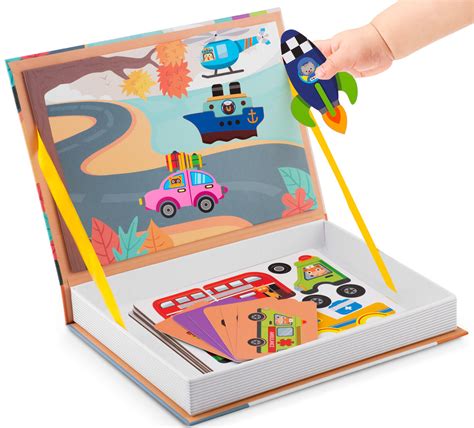 Ricokids Książka magnetyczna edukacyjna pudełko puzzle układanka