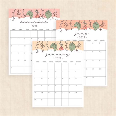printable  calendar garden gala