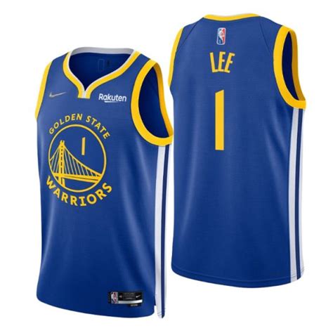 Warriors 1 Damion Lee Royal Men S 2022 23 Nba 75Th Anniversary Diamond