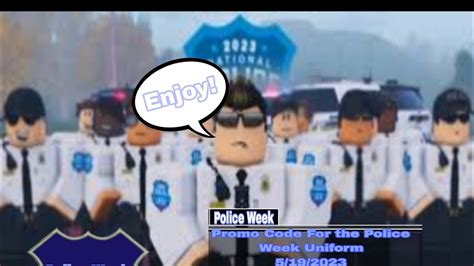 Police 🚓🚨 Week Uniform Promo Codes Roblox Erlc Youtube