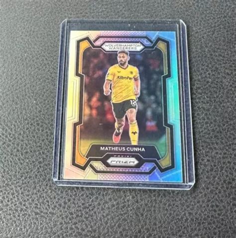 Panini Prizm Premier League Matheus Cunha Prizm Argento Eur