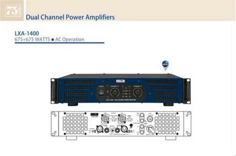 2 Black AHUJA LXA 1400 DUAL CHANNEL POWER AMPLIFER At Rs 29970 In