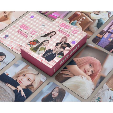 55pcsset Blackpink Photocards Shut Down Bron Pink Album 2022 Ready For Love Lomo Card Lisa