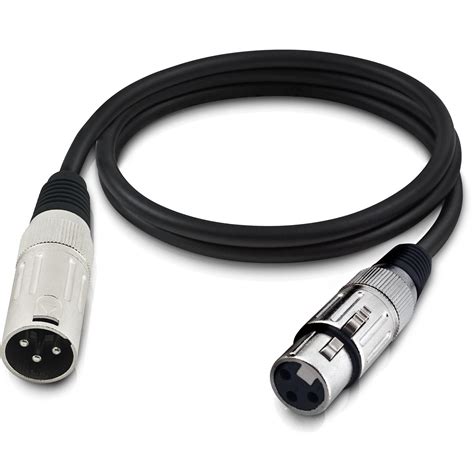 Cabo Para Microfone XLR F X XLR M 10M Player Preto Hayonik