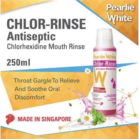 Promo Pearlie White Chlor Rinse Antiseptic Mouth Rinse Kumur Mulut