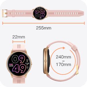 Agptek Smart Watches For Women Atm Waterproof Swimming Watch Fitness