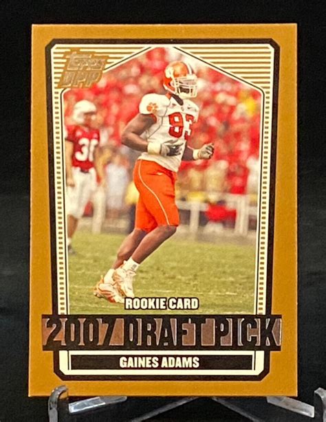 2007 Topps Draft Picks And Prospects Rookie 107 Gaines Adams Clemson