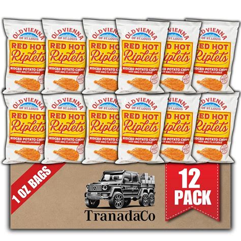 Old Vienna Of St Louis Red Hot Riplets Hot Bbq Chips Oz Bags Pack By Lzhf Walmart