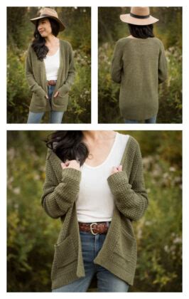 Olivewood Cardigan Crochet Free Pattern Crochet Knitting