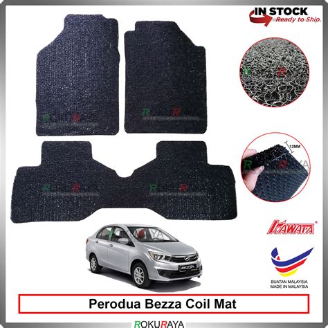 Perodua Bezza Mm Custom Fit Pre Cut Pvc Coil Floor Mat Anti Slip