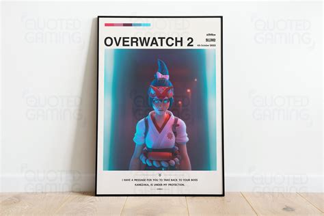 Overwatch 2 2022 Video Game Poster Minimalist Kiriko - Etsy