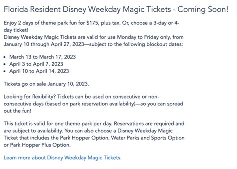 Disney World Ticket Deal Announced For Florida Residents Allears Net