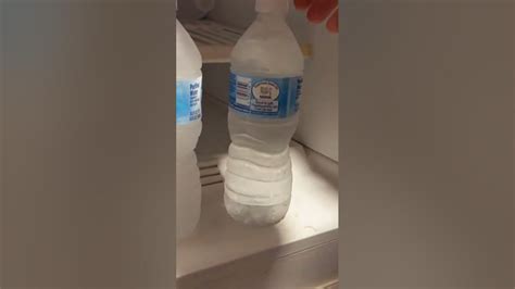 Flash Freezing Water Bottle Youtube