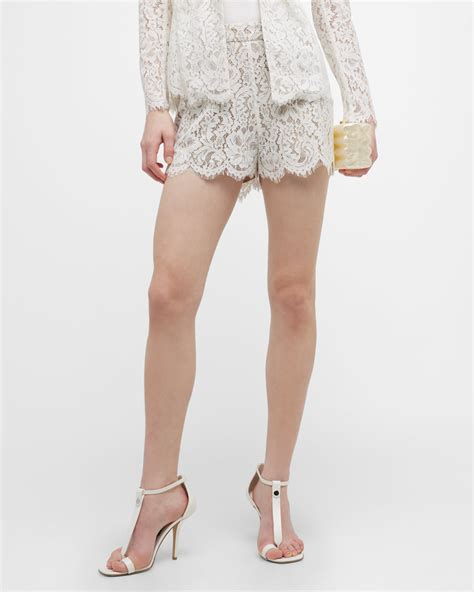 L Agence Loki Lace Shorts Neiman Marcus