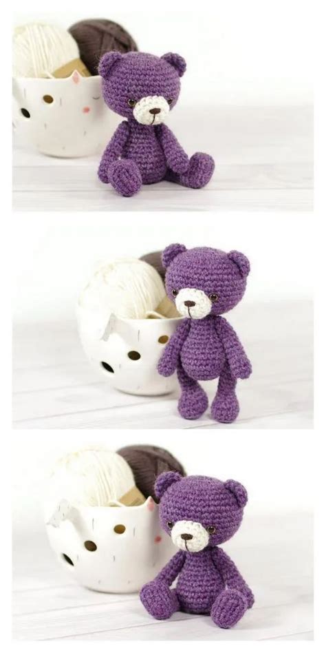 Amigurumi Teddy Bear In Pajamas Free Pattern Haakpatronen Haken