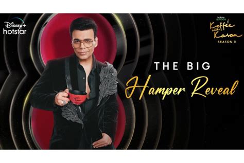 Karan Johar Reveals Koffee With Karan Hamper On Disney Hotstar