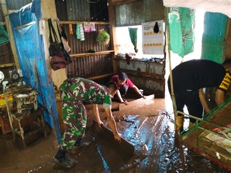 Dampak Banjir Dikampung Kessie Dusun Sekkang Desa Mariorilau Babinsa