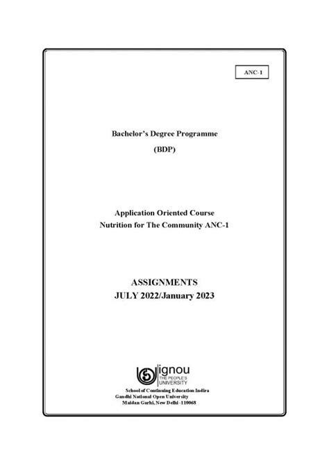 Community Nutrition Pdf 133100 Anc Assignment