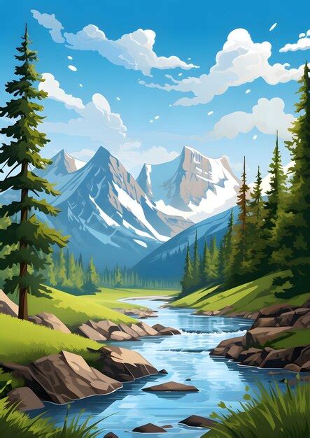 Premium Ai Image Rocky Mountains On A Sunny Day