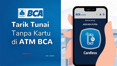 Cara Tarik Tunai Bca Tanpa Kartu Atm Bca Cardless Terbaru Youtube